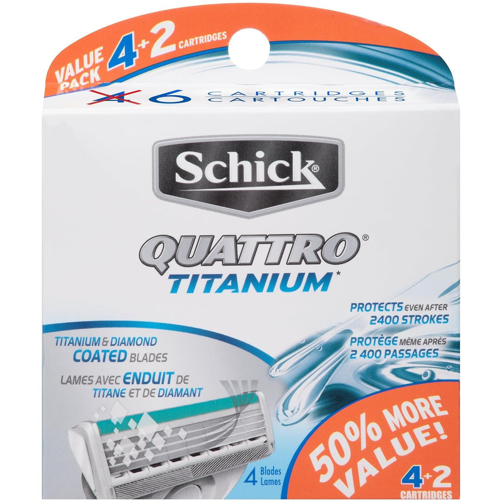 Schick Quattro Titanium Razor Refills
