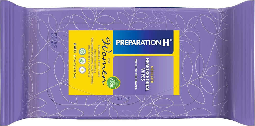 Preparation H Medicated Wipes 48