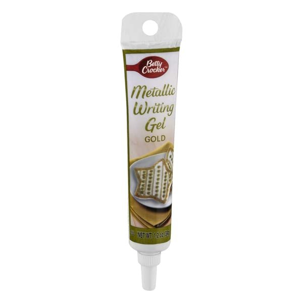 Betty Crocker, Writing Gel Metallic Gold, 1.25 Ounce