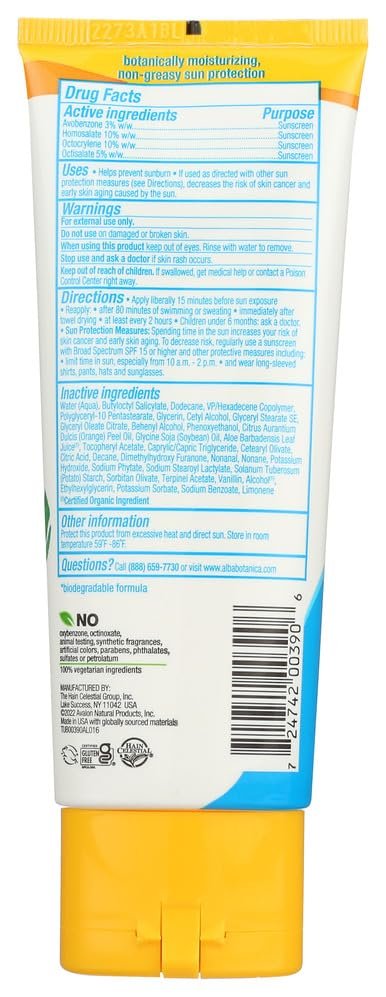 Alba Botanica, Sunscreen Sport Water Resistant SPF 50, 3 Fl Oz