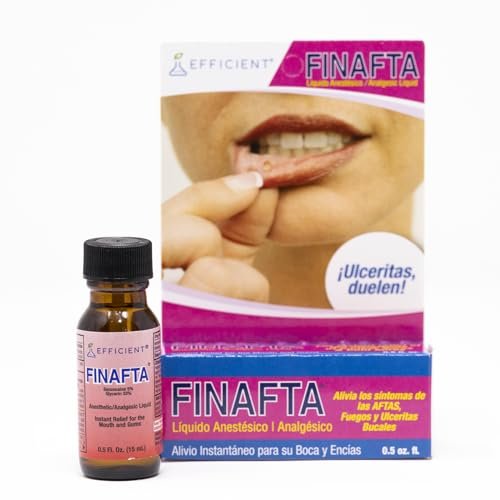 Finafta - Oral anesthetic Treatment for Canker sores and Mouth and Gum irritations