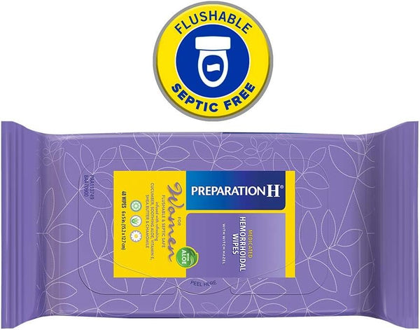 Preparation H Medicated Wipes 48