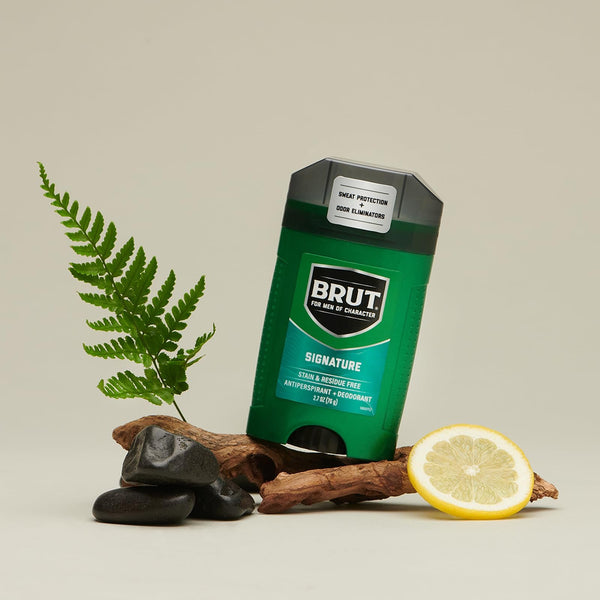 BRUT The Modern Man Antiperspirant + Deodorant with Stain Shild Signature Scent, 48h Protection, 2.7 Oz