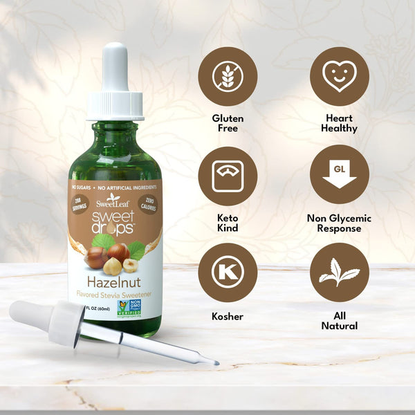 Sweetleaf Stevia - Hazelnut Liquid Stevia 2 oz