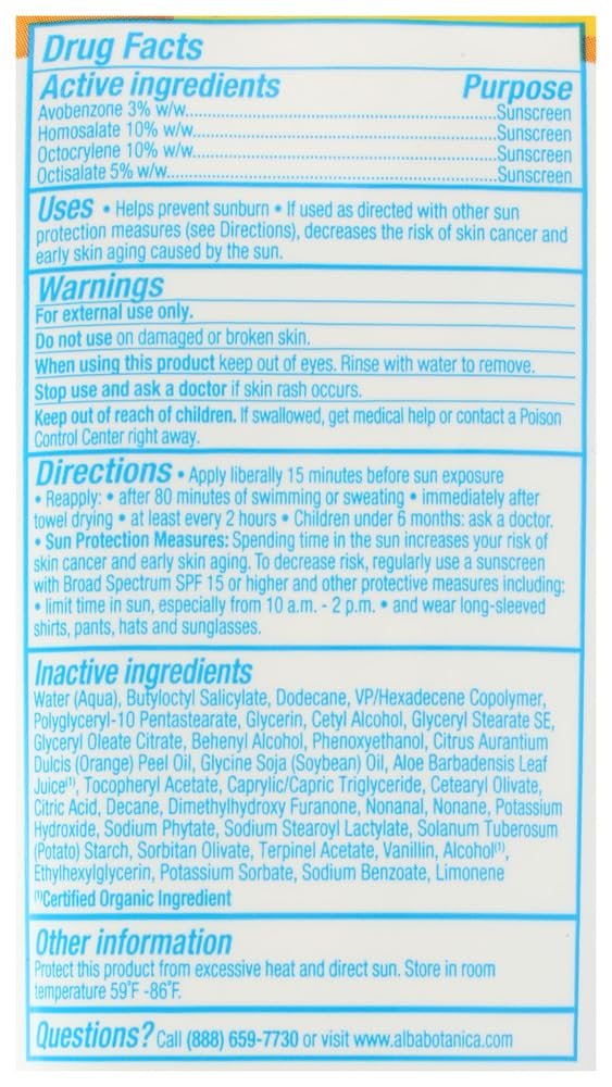 Alba Botanica, Sunscreen Sport Water Resistant SPF 50, 3 Fl Oz