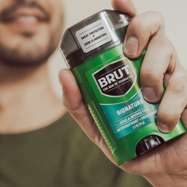 BRUT The Modern Man Antiperspirant + Deodorant with Stain Shild Signature Scent, 48h Protection, 2.7 Oz
