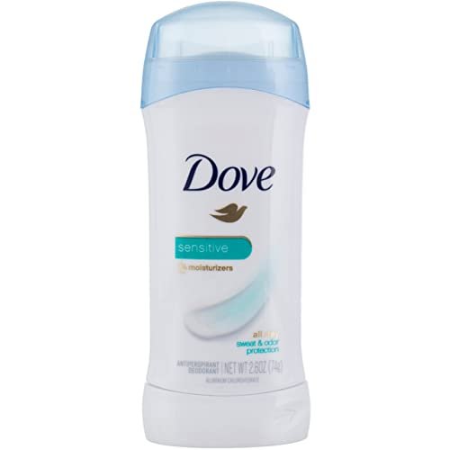 Dove Invisible Solid Antiperspirant Deodorant Stick for Women, Sensitive, For All Day Underarm Sweat & Odor Protection 2.6 oz