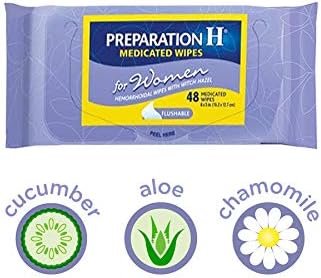 Preparation H Medicated Wipes 48