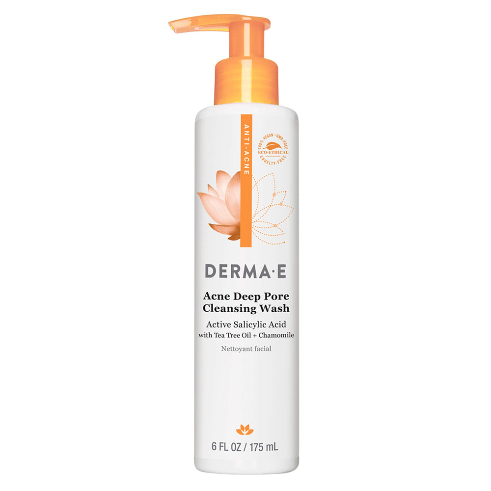 DERMA E Very Clear Acne Cleanser with Salicylic Acid & Anti-Blemish Complex 6 oz