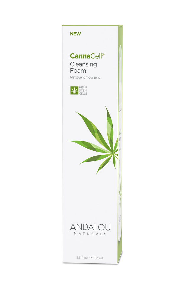 Andalou Naturals CannaCell Cleansing Foam, 5.5 Ounces