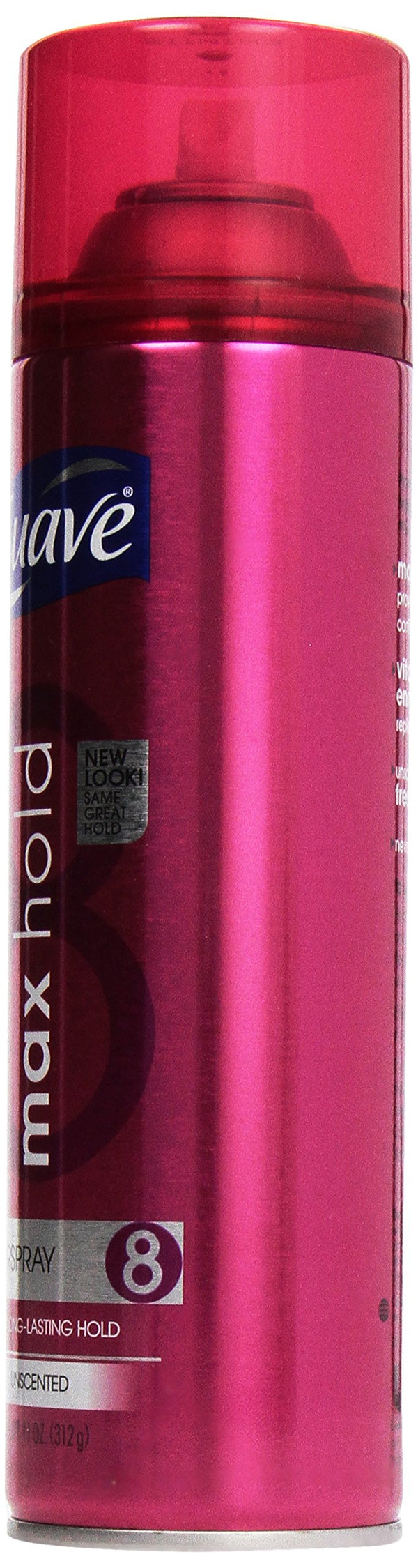 Suave Aerosol Spray Maximum Hold Unscented Hairspray, 11 oz
