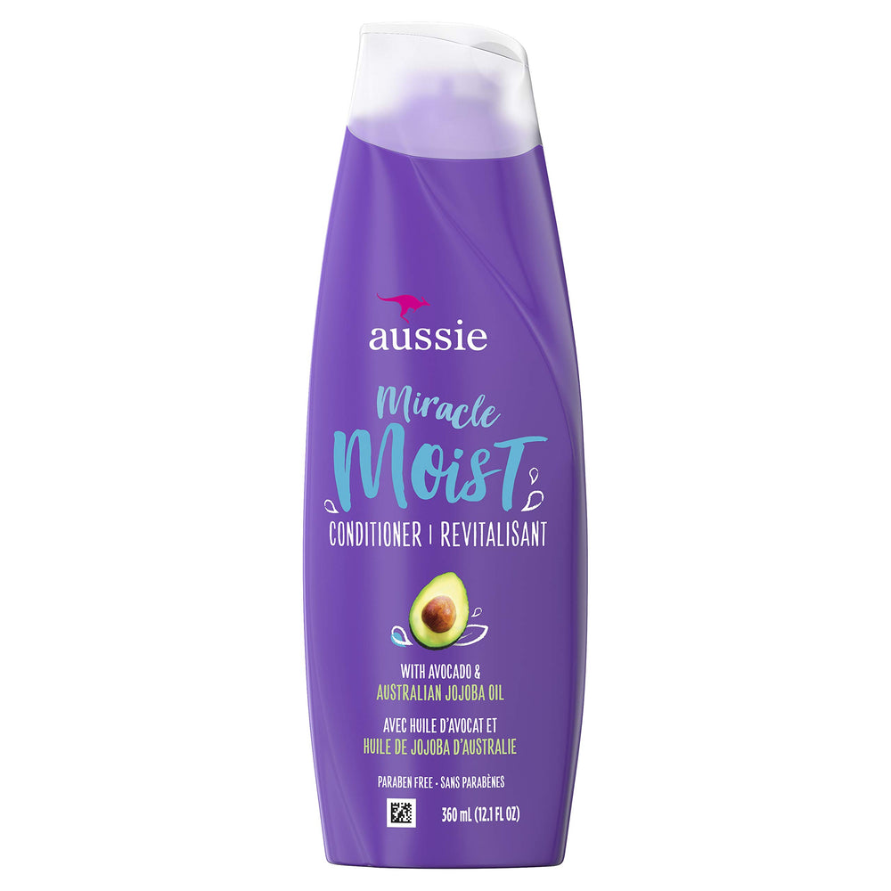 Aussie, Miracle Moist Conditioner w Avocado Jojoba Oil For Dry Hair, Citrus, 12.1 Fl Oz