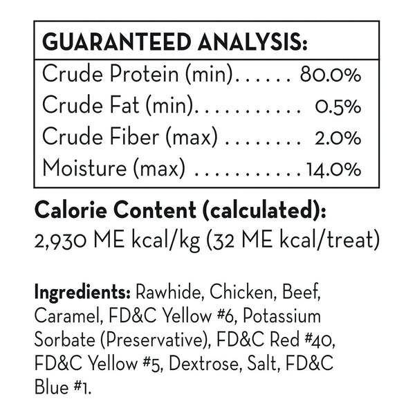 Dingo Beef Flavored Mini Rawhide Bones for Dogs/Exp Nov 2023