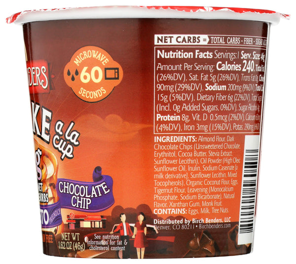 Birch Benders Chocolate Chip Pancake Cup, 1.62 OZ