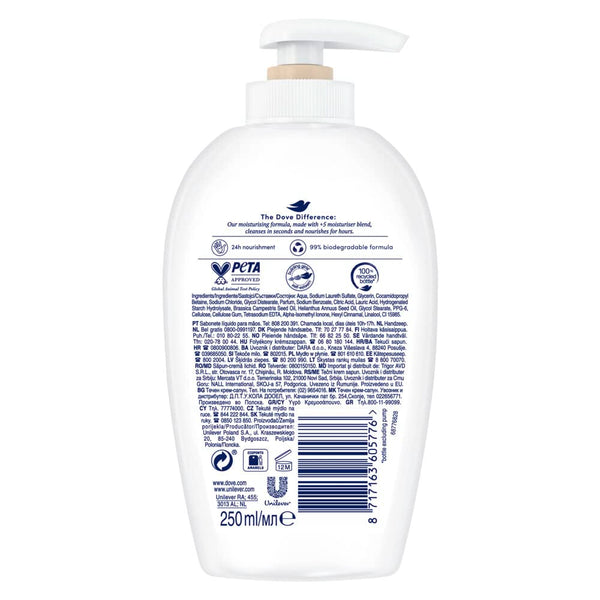 Dove Caring Hand Wash, Fine Silk, 250 Ml / 8.45 Oz