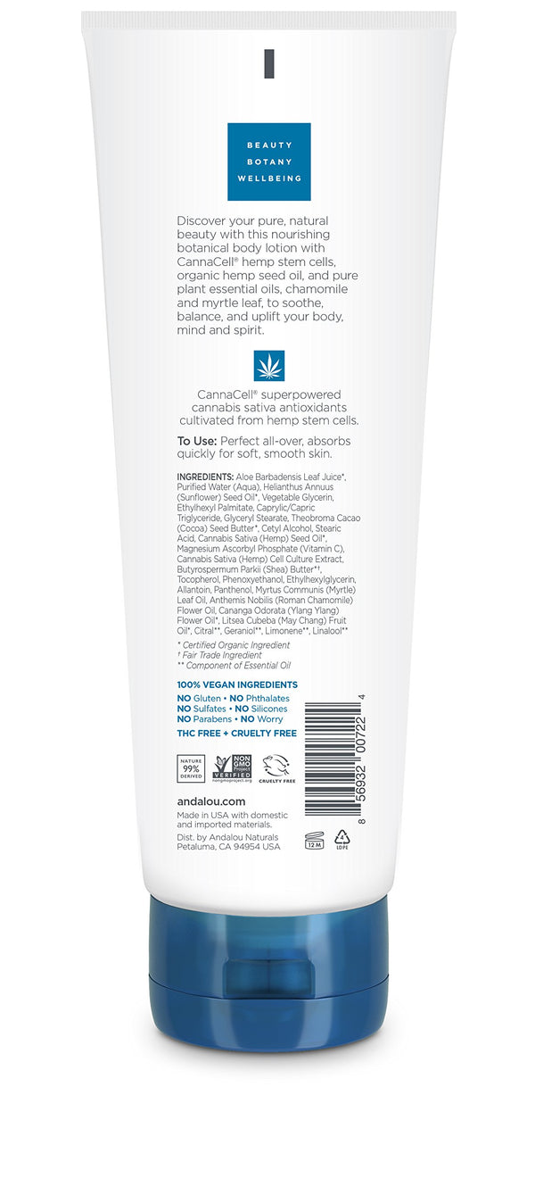Andalou Naturals CannaCell Body Lotion - HARMONY 8 fl oz
