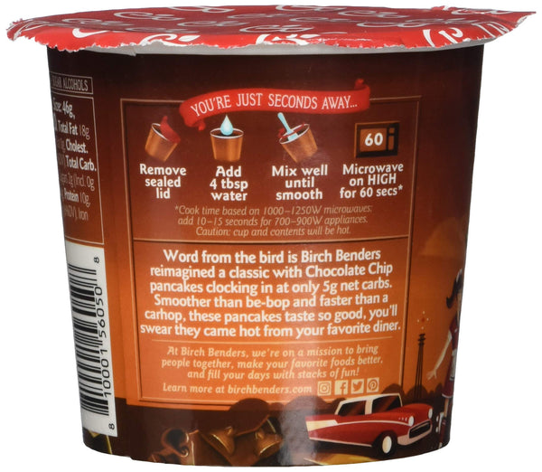 Birch Benders Chocolate Chip Pancake Cup, 1.62 OZ