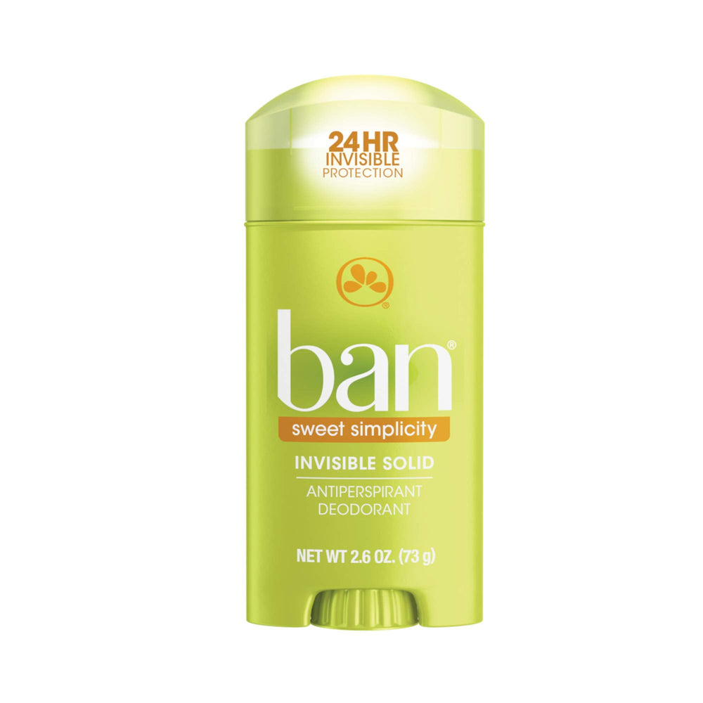 Ban Deodorant, Invisible Solid, Sweet Simplicity, 2.6oz