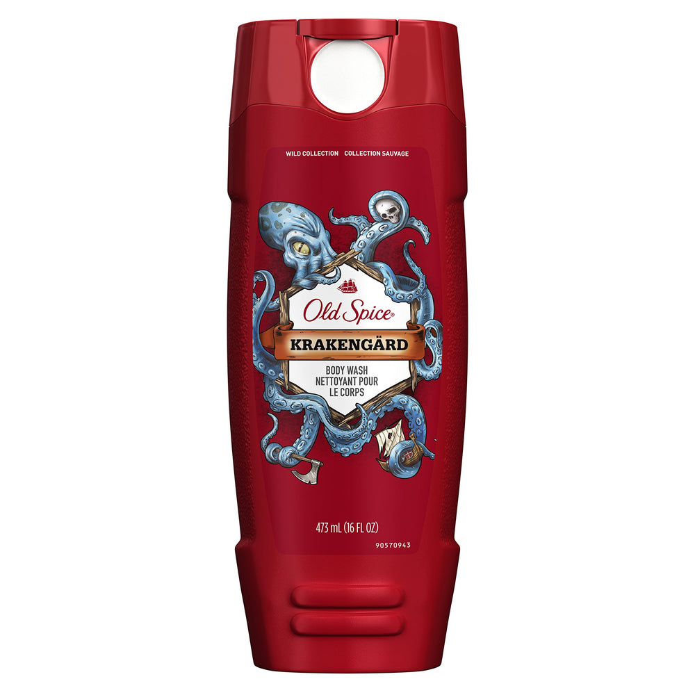 Old Spice Body Wash for Men, Krakengard, Long Lasting Lather, 16 fl oz