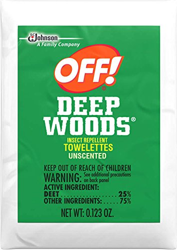 Off! Deep Woods Dry Insect Repellent - Bug Spray 3 Pack & Towelettes