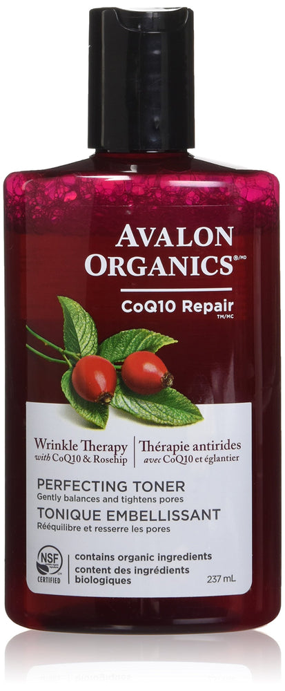 Avalon Organics Wrinkle Therapy Perfecting Toner, 8 oz.