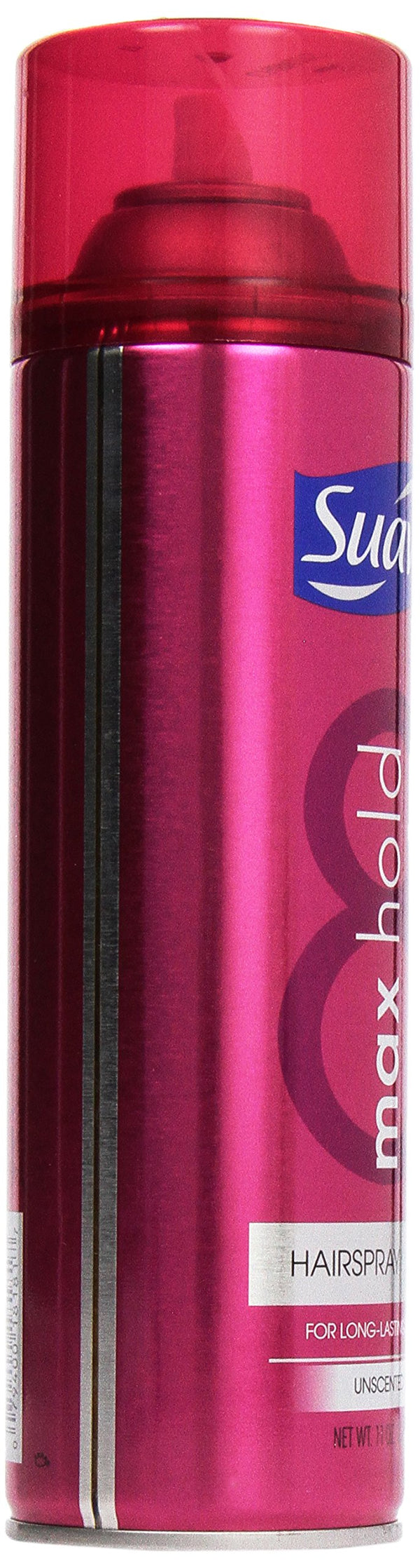 Suave Aerosol Spray Maximum Hold Unscented Hairspray, 11 oz