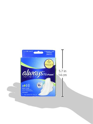 Always Infinity Size 2 Super Pads with Wings, 3 Count