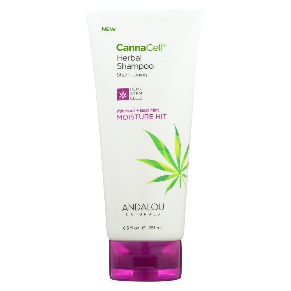 Andalou Naturals Cannacell Herbal Shampoo, Moisture Hit, 8.5 Ounce