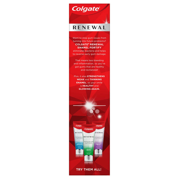 Colgate Renewal Gum Toothpaste, Enamel Fortify - Clean Mint Gel (3 ounce)