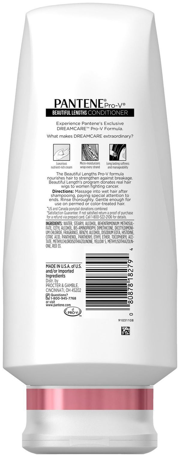 Pantene Pro-v Beautiful Lengths Conditioner, 17.7 Fl Oz, 1.58 Pound