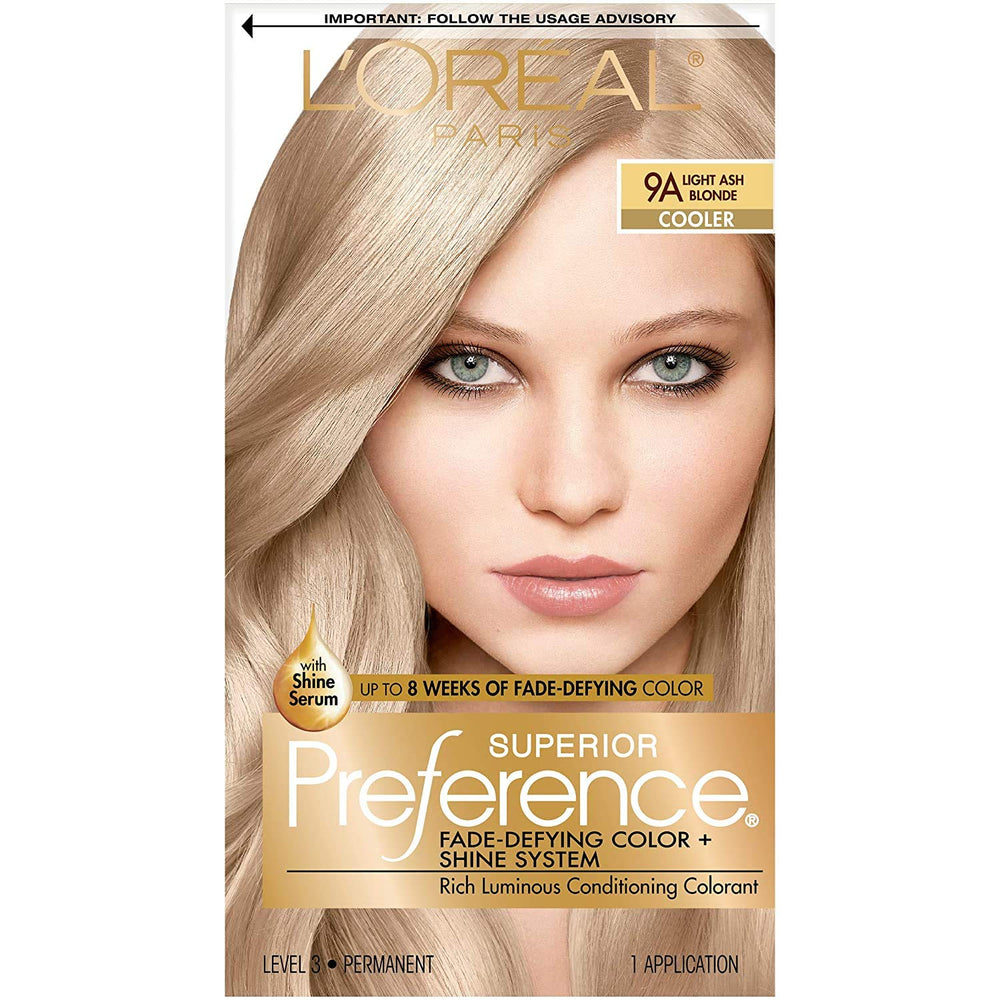 L'Oreal Superior Preference Light Ash Blonde 9A Cooler,1 Each