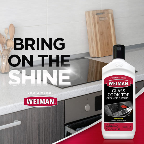 Weimans Glass Cook Top Heavy Duty Cleaner & Polish - 10 Ounce