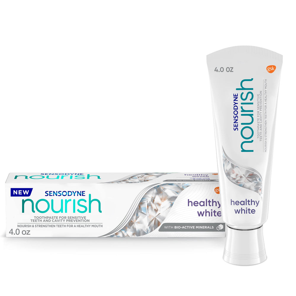 Sensodyne Nourish Healthy White Sensitive Toothpaste, 4 Oz/Exp.  12/2023