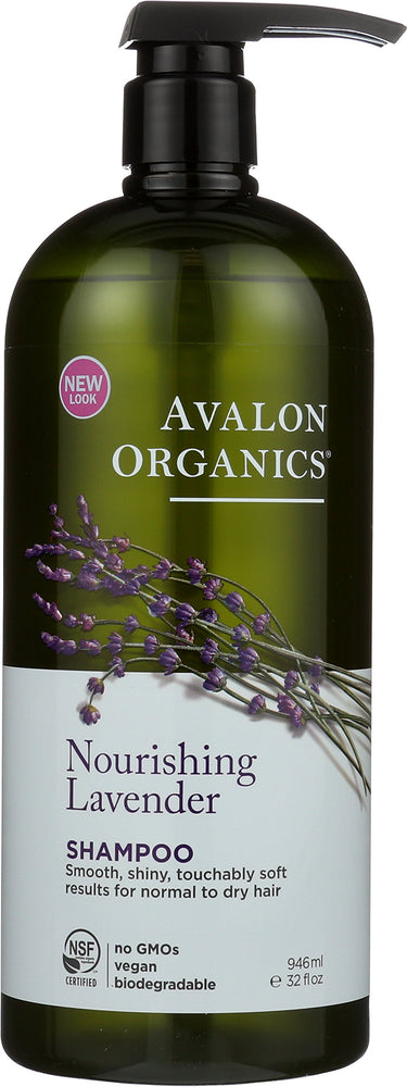 Avalon Organics Shampoo, Nourishing Lavender, 32 Fluid Ounce
