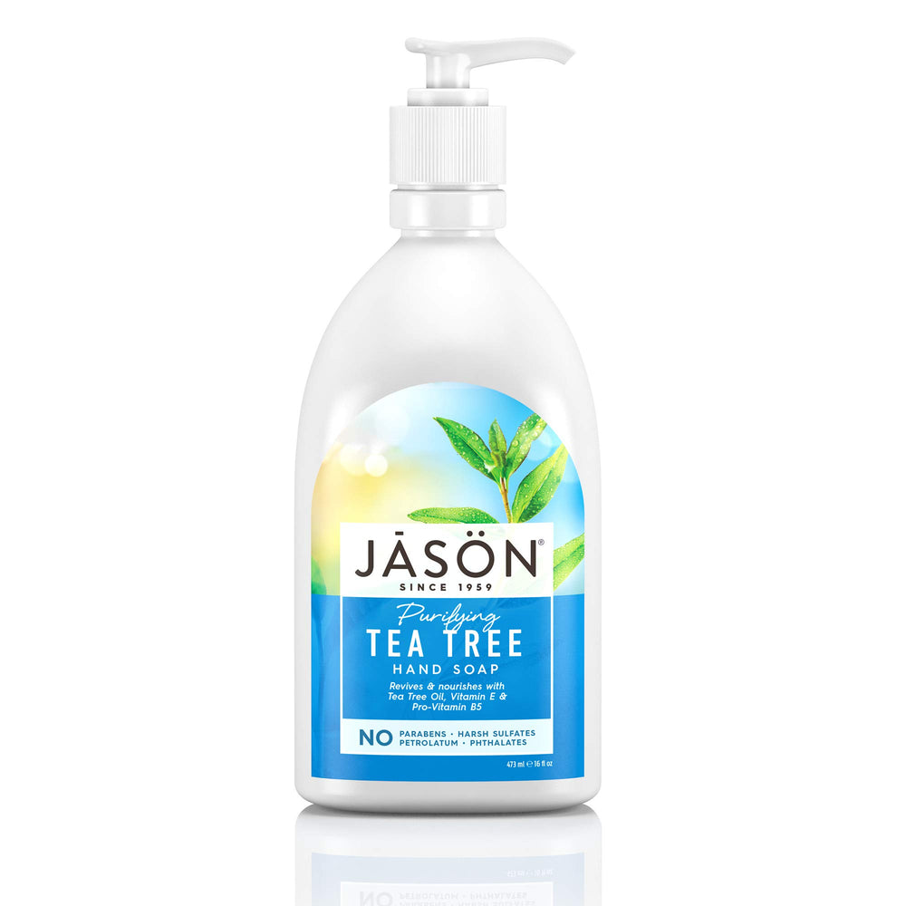 Jason Pure Natural Hand Soap, Purifying Tea Tree, 16 Ounce