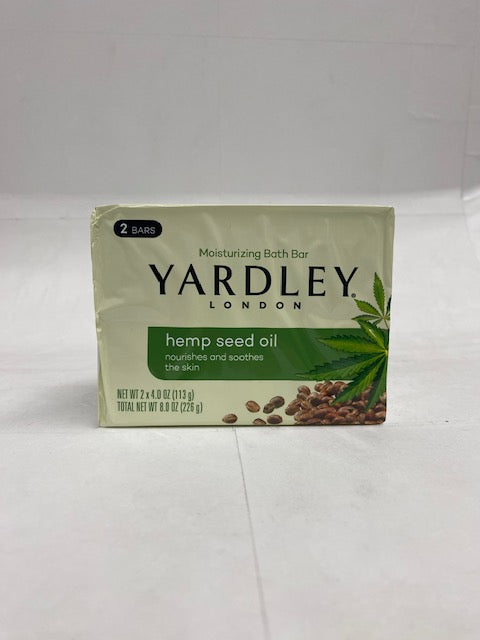 Yardley London Hemp Seed Oil Soap, 2 Count, 4oz Each