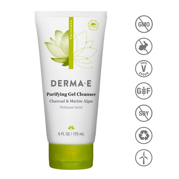 Derma E Purifying Gel Facial Cleanser, 6oz