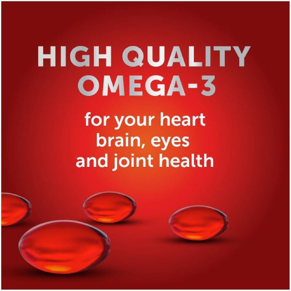 Omega-3 Fish Oil 800mg Supplement- Megared Ultra Concentration 40 softgels - EPA/DHA Fatty acids, Antioxidants, Carotenoids, 3X Absoption, No Presrvatives, No Fishy Burp Aftertaste