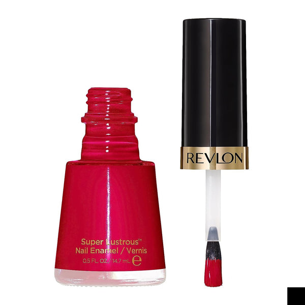 Revlon Nail Polish, Super Lustrous Nail Enamel Polish, Chip Resistant & Longwear Formula, High Shine Finish, 680 Revlon Red, 0.5 Fl Oz