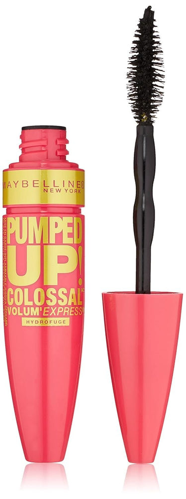 Maybelline New York Volum' Express Pumped Up! Colossal Waterproof Mascara, Classic Black, 0.32 Fl Oz, (K1569200)