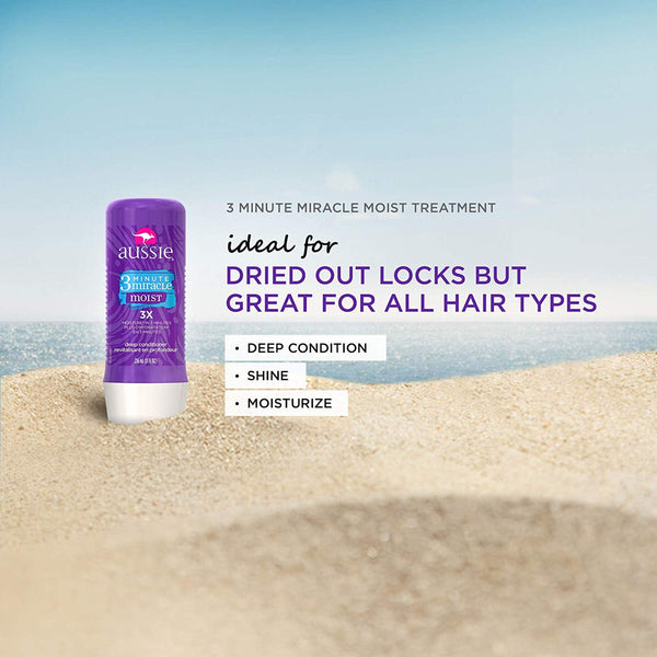 Aussie 3 Minute Miracle Moist Deep Conditioner, 8 oz