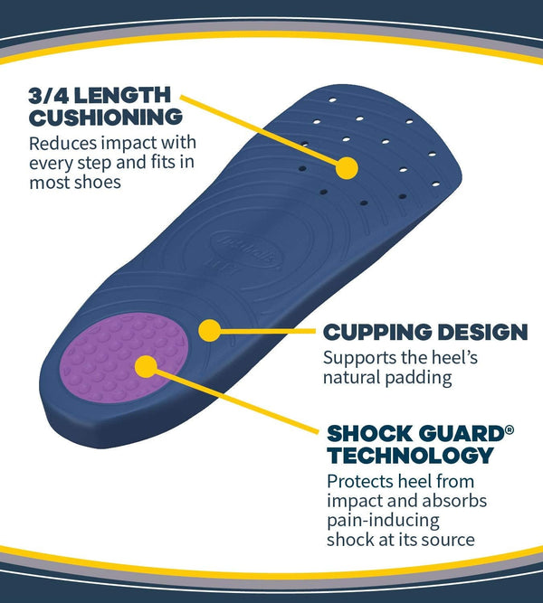 Dr. Scholl's HEEL Pain Relief Orthotics // Clinically Proven to Relieve Plantar Fasciitis, Heel Spurs and General Heel Aggravation (for Women's 6-10,)