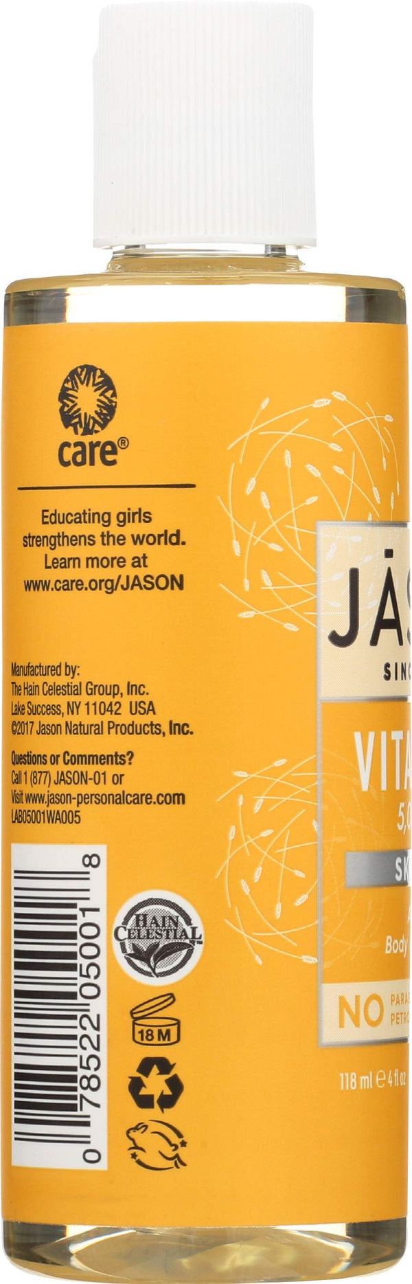 Vitamin E 5,000 IU Oil - All Over Body Nourishment Jason Natural Cosmetics 4 oz Liquid
