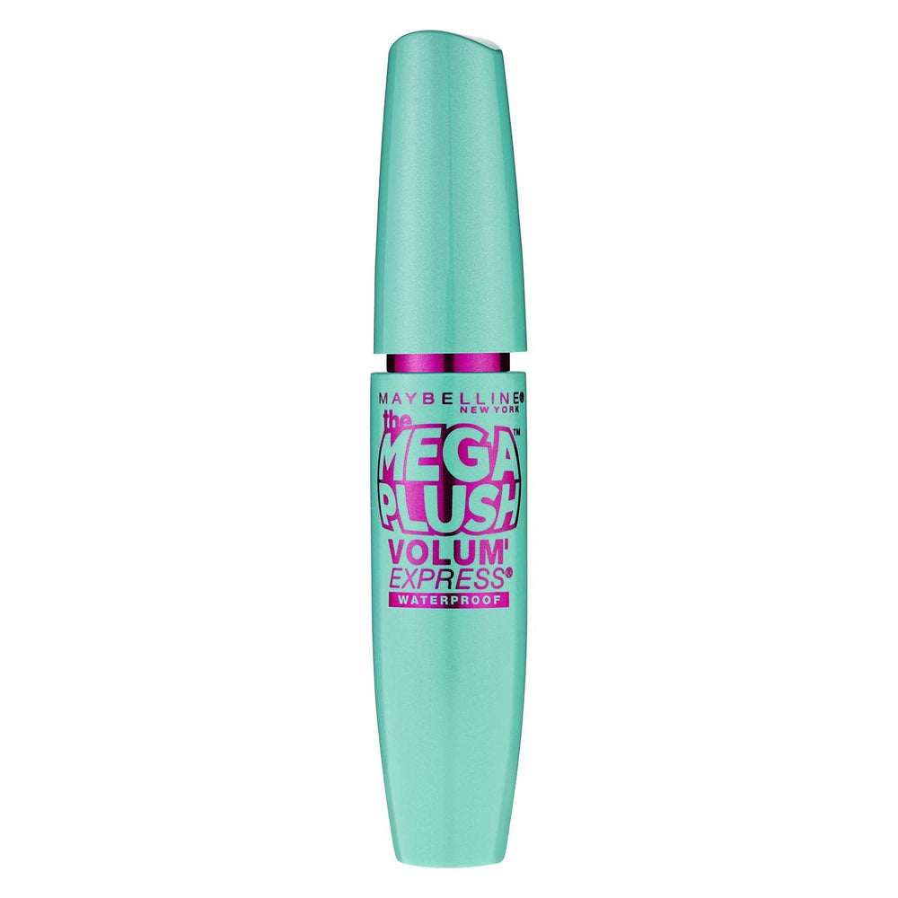Maybelline New York Volume Express Mega Plush Waterproof Mascara, Very Black, 0.3 Fluid Ounce
