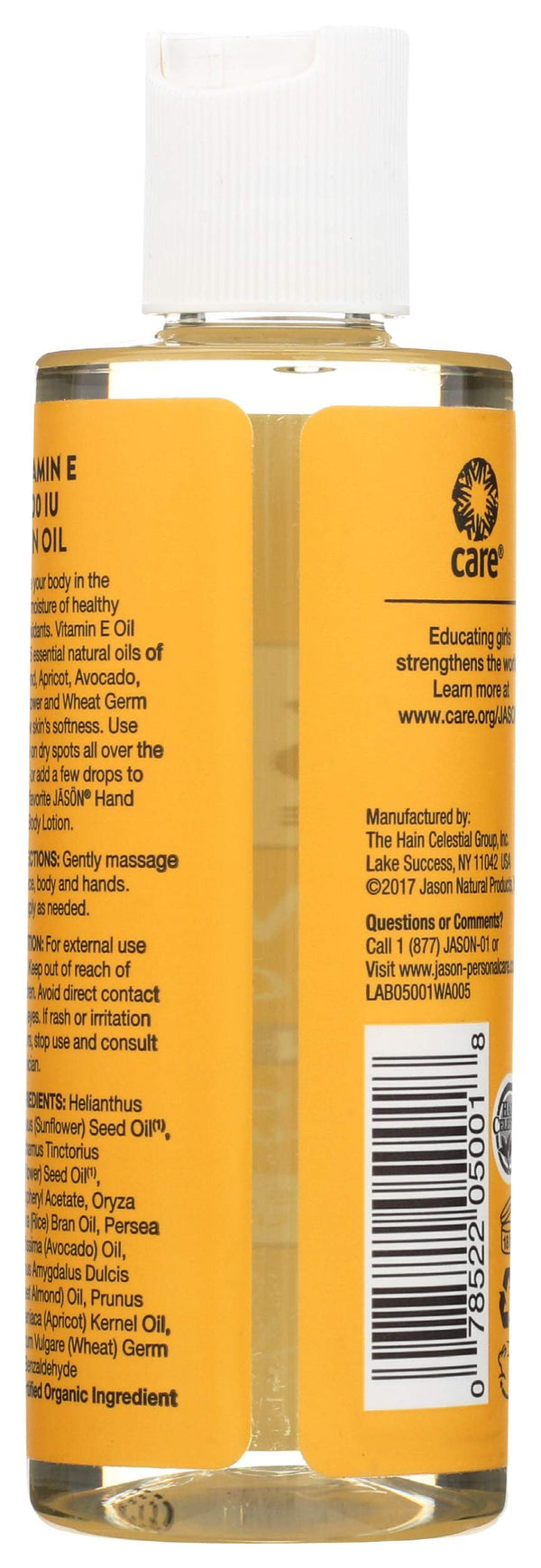 Vitamin E 5,000 IU Oil - All Over Body Nourishment Jason Natural Cosmetics 4 oz Liquid