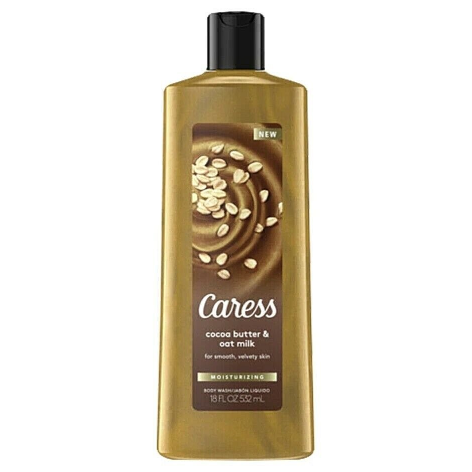 Caress Moisturizing Liquid Body Wash Cocoa Butter & Oat Milk 18.6 oz