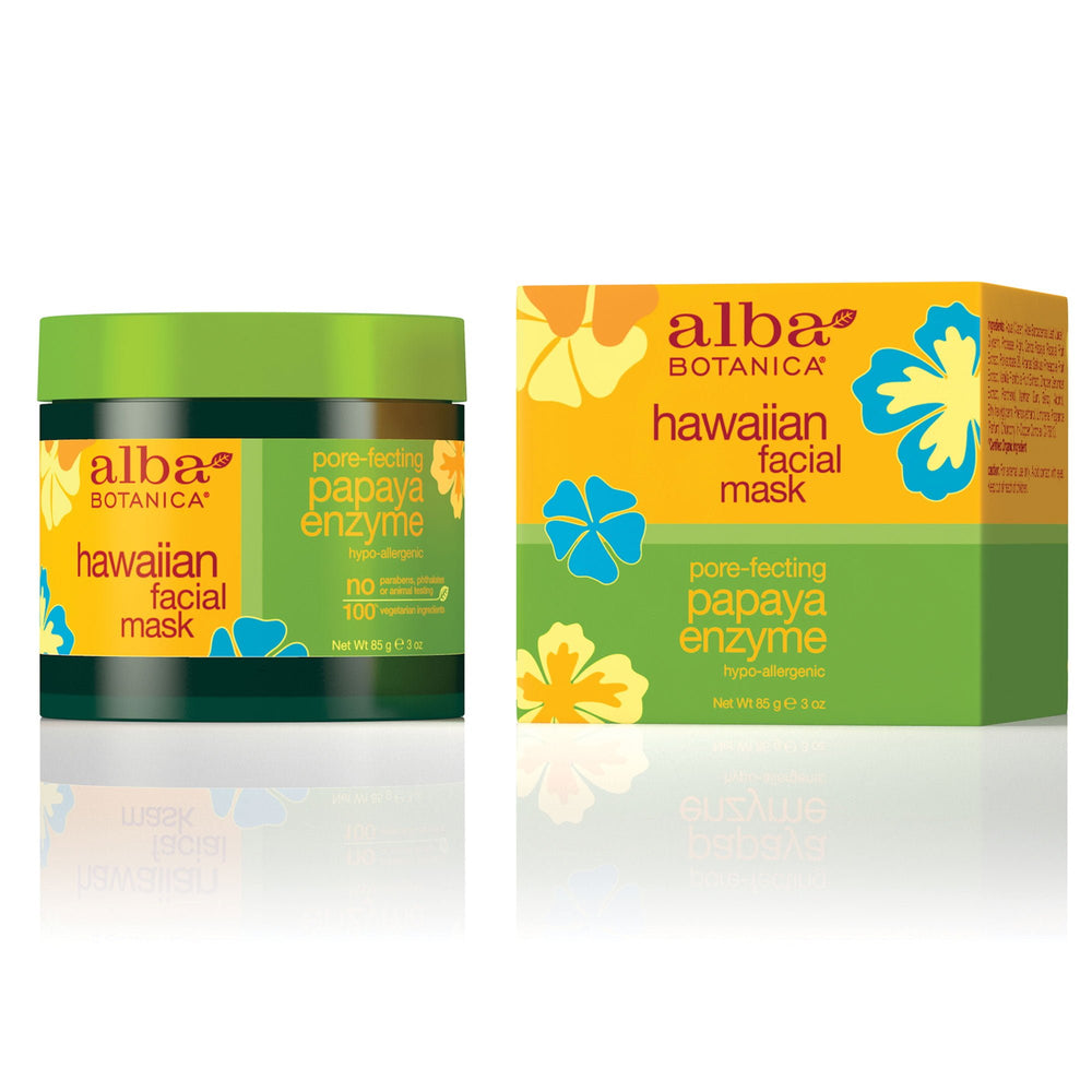 Alba Botanica Pore-Fecting Papaya Enzyme Hawaiian Facial Mask, 3 oz.