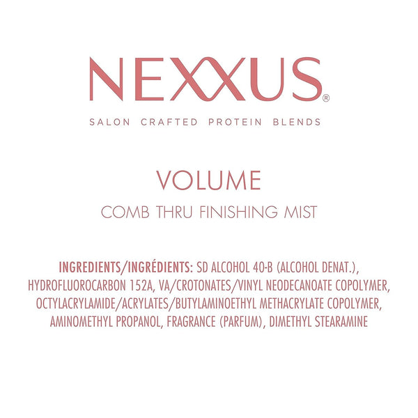Nexxus Comb Thru Finishing Spray, Medium Hold Hair Spray for Volume, 10 oz