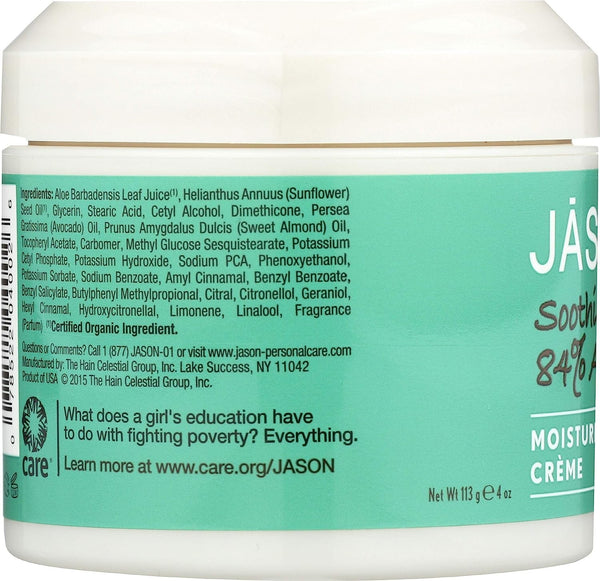 Jason Soothing Aloe Vera 84% Moisturizing Creme 4 oz