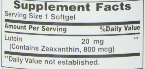 Nature's Bounty Lutein 20 mg 40 Softgels/Expiry 01/2025